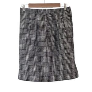 Savannah Wool Plaid Houndstooth Skirt Women’s Sz 10P Heritage Timeless Workwear